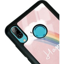 S-Case Huawei P20 Lite Happy Cloude Tasarımlı Glossy Telefon Kılıfı
