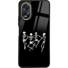 S-Case Oppo A38 Dancer Skeleton Tasarımlı Glossy Telefon Kılıfı