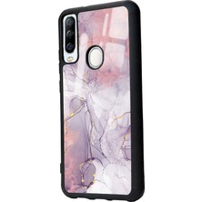 S-Case General Mobile Gm 20 Pro Fuşya Mermer Tasarımlı Glossy Telefon Kılıfı Uyumlu