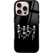 S-Case iPhone 16 Pro Dancer Skeleton Tasarımlı Glossy Telefon Kılıfı