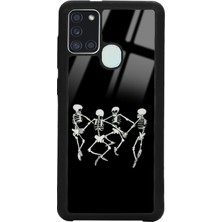 S-Case Samsung A21S Dancer Skeleton Tasarımlı Glossy Telefon Kılıfı
