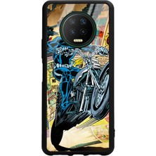 S-Case Infinix Note 7 Hayalet Sürücü Tasarımlı Glossy Telefon Kılıfı