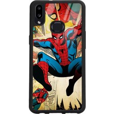 S-Case Samsung A10S Spiderman Örümcek Adam Tasarımlı Glossy Telefon Kılıfı