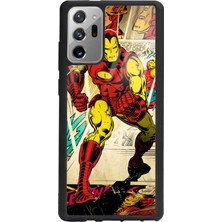 S-Case Samsung Note 20 Iron Man Demir Adam Tasarımlı Glossy Telefon Kılıfı
