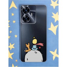 S-Case Oppo Realme C55 Küçük Prens Tasarımlı Şeffaf Telefon Kılıfı
