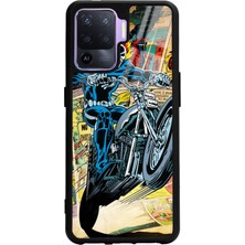S-Case Oppo Reno 5 Lite Hayalet Sürücü Tasarımlı Glossy Telefon Kılıfı
