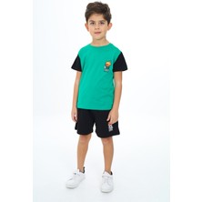 Toontoy Erkek Çocuk Baskılı Şortlu Takım