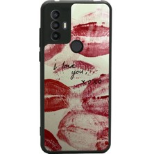 S-Case Tcl 30SE I Love You Tasarımlı Glossy Telefon Kılıfı