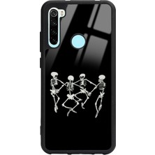 S-Case Xiaomi Redmi Note 8 Dancer Skeleton Tasarımlı Glossy Telefon Kılıfı