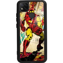 S-Case Xiaomi Redmi 9c Iron Man Demir Adam Tasarımlı Glossy Telefon Kılıfı