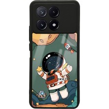 S-Case Xiaomi Poco X6 Pro Anime Astronot Tasarımlı Glossy Telefon Kılıfı