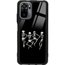 S-Case Xiaomi Redmi Note 10  10S Dancer Skeleton Tasarımlı Glossy Telefon Kılıfı
