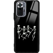 S-Case Xiaomi Redmi Note 10 Pro  Max Dancer Skeleton Tasarımlı Glossy Telefon Kılıfı