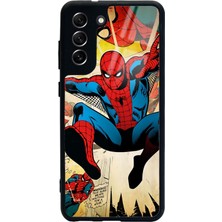 S-Case Samsung S21 Fe Spiderman Örümcek Adam Tasarımlı Glossy Telefon Kılıfı
