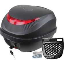 Hzn Motor Rexx Motosiklet Arka Çanta 32LT Siyah Su Geçirmez Tasarım ve Güvenli Kilit Sistemi