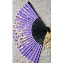 Yelpaze Mor Sakura Çiçekli Çanta Boyu A511