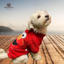 Muppets Kırmızı Peluş Küçük Köpek Sweatshirtü