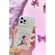 Kılıforyum Apple iPhone 16 Pro Kılıf Kartlıklı Baskılı Köşe Koruma Tasarımlı Şeffaf G-Kart Kılıf