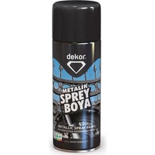 Dekor Sprey Boya Akrilik Efektli Metalik Siyah 400 ml