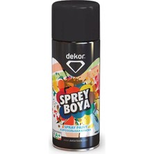 Dekor Sprey Boya Akrilik Efektli Parlak Siyah 400 ml