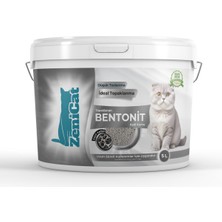 Zenicat Aktif Karbonlu Kedi Kumu Ince Taneli Doğal Bentonit 5 Lt