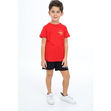 Toontoy Erkek Çocuk Baskılı Şortlu Takım