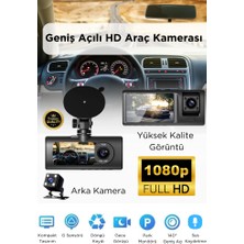 Bakeey Araç Kamerası Araç Içi Ön Arka Cam Kamera 1080P Full Hd Geniş Açılı Araba Tır Kamerası