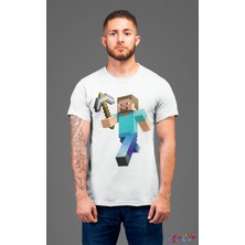 Bumeta Minecraft Steve Karakter Oyun Game  Tişört T-Shirt