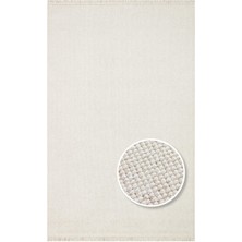 Eko Halı Oslo Osl Plain Beige Hav Toz Vermez Hasır Dokuma Modern Makine Halısı