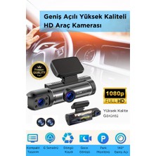 Bakeey Araç Kamerası Araç Içi Ön Arka Cam Kamera 1080P Full Hd Geniş Açılı Araba Tır Kamerası