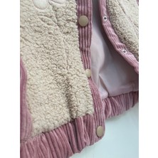 Bobsi Co Kız Çocuk Kadife Peluş Astarlı Mont