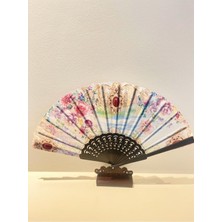 - Renkli Desenli Şık Hediyelik Yelpaze