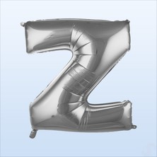 Süsle Bebek ve Parti Z Harf Gümüş Folyo Balon - 76 cm