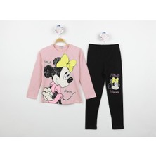 Asel Kids Kız Çocuk Minnie Mouse Taytlı Alt Üst Takım