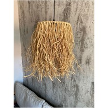 Woodhub Rafya Bohem Model Avize Sık Aralı