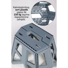 Tugomer 3'lü Katlanabilir Tank Tabure - Taşınabilir Strong Kamp Balkon Balıkçı Taburesi - Piknik Sandalyesi
