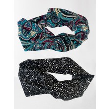 - 2 Adet Saç Bandı Etnik Desenli Şık