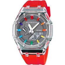 Navimarine AZR001-RED Analog & Digital Erkek Kol Saati