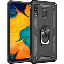 Piyasa Sepeti Samsung Galaxy A30 (A305F) Yüzüklü Tank Kılıf Siyah