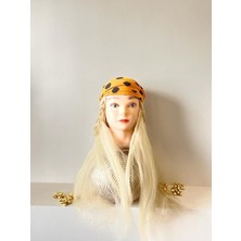 - 2'li Puantiye Desenli Saç Bandanası