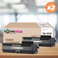 tonermax Kyocera Mita TK-1170 Muadil Toner 2'ki Paket / Ecosys M2040 / M2540 / M2640