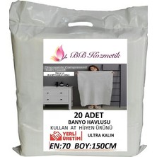 Tek Kullanımlık Banyo Havlusu Ultra Kalın (70X150) 20 Adet Poşetsiz