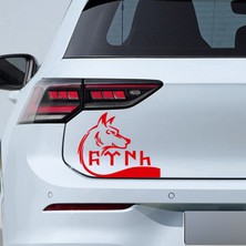 Sönmez Sticker Göktürkçe Türk Sticker - Kurt Sticker - Oto Sticker - Araba Sticker - Araç Sticker - Cam Sticker
