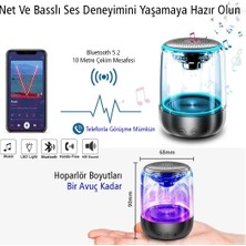 Magıcvoıce MV-24696 600 Mah Taşınabilir Rgb Mikrofonlu Aux/tf/bluetooth 3 W Hoparlör Speaker (Beyaz)