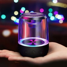 Magıcvoıce MV-24696 600 Mah Taşınabilir Rgb Mikrofonlu Aux/tf/bluetooth 3 W Hoparlör Speaker (Beyaz)