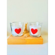 - 2'Lİ MUM CAM BARDAK