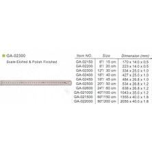 Golden Way Çelik Cetvel GA-2200 20CM