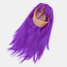 Angel Of Life Mor Renk Düz Kesim Uzun Parti Peruğu Takma Saç