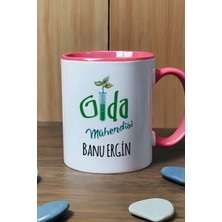 Hedizu Kişiye Özel Gıda Mühendisi Kupa Bardak Pembe Mühendisler Günü Hediyesi