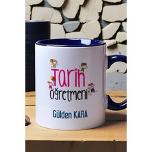 Hedizu Kişiye Özel Tarih Öğretmeni Kupa Bardak Lacivert Öğretmenler Günü Hediyeleri